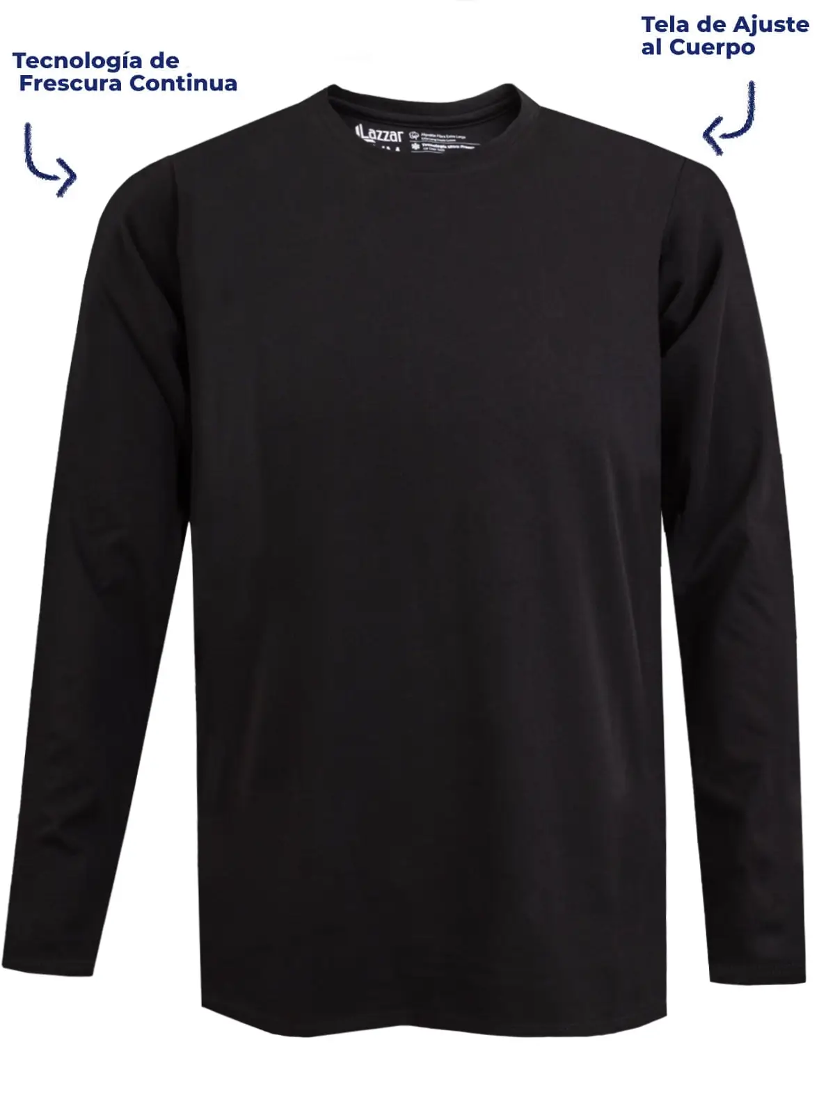  Camiseta Manga Larga Ultra Fresca para Hombre
