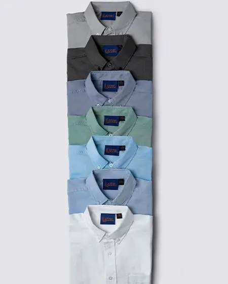 Camisa tipo Oxford 60% algodón para Hombre