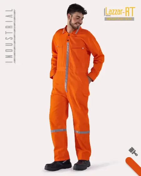 Overol naranja con reflejante (Pemex)