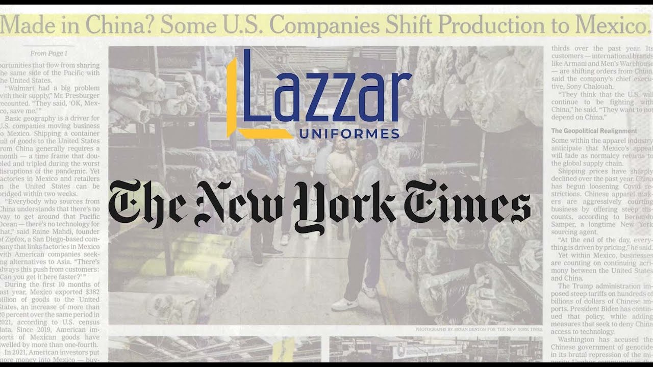 LAZZAR WORKWEAR in the New York Times!